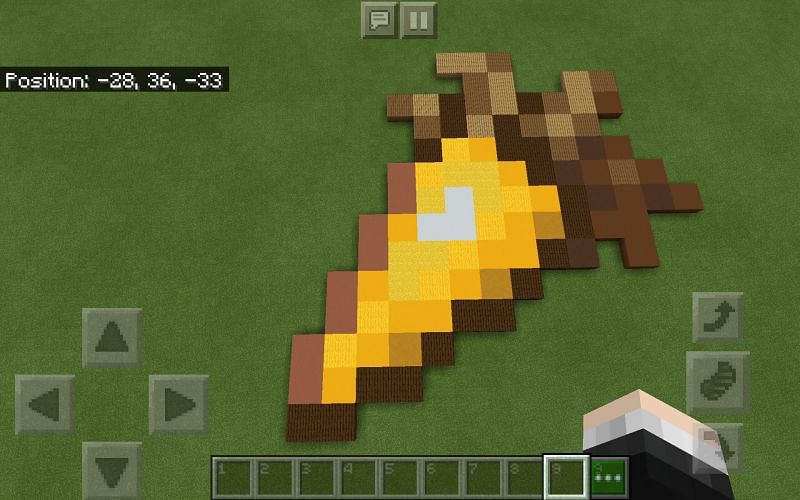 Golden carrot model (Image via Minecraft)