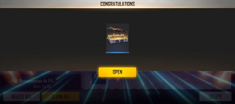 The crate can later be opened from the vault section (Image via Free Fire)