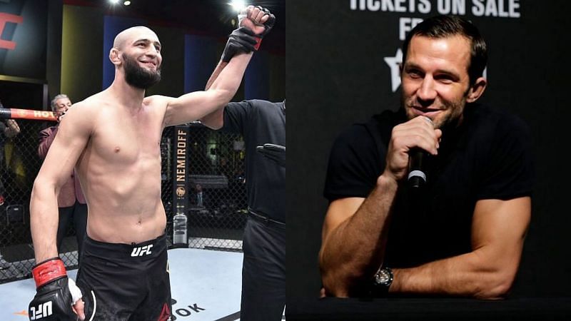 Khamzat Chimaev (left) and Luke Rockhold (right)