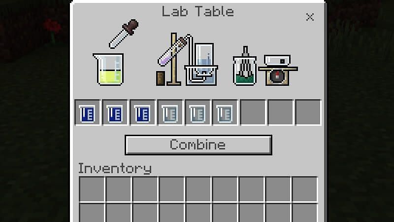 A lab table is the only way to make bleach in Education Edition. (Image via Mojang)