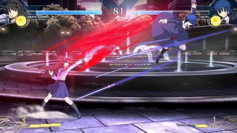 Melty Blood: Type Lumina features a robust battle system (Image via French DELiGHTWORKS)