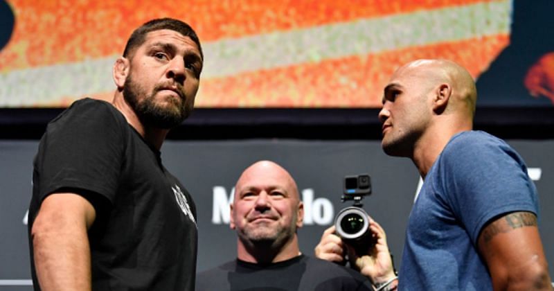 Nick Diaz (left); Robbie Lawler (right)