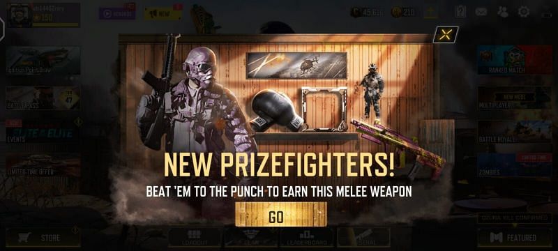 Knockout Artist and Survival of the Fittest arrived at the same time (Image via COD Mobile)