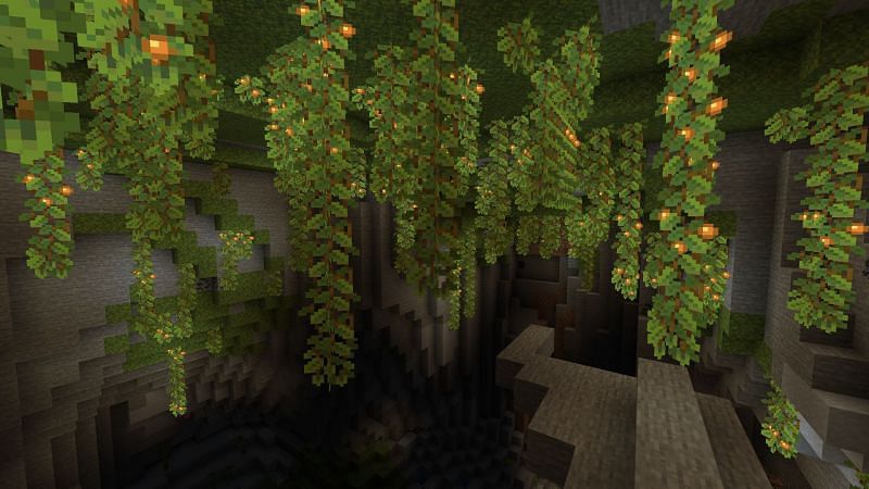 Cave biomes (Image via Minecraft)