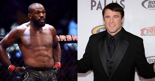 Jon Jones (left) & Chael Sonnen (right)