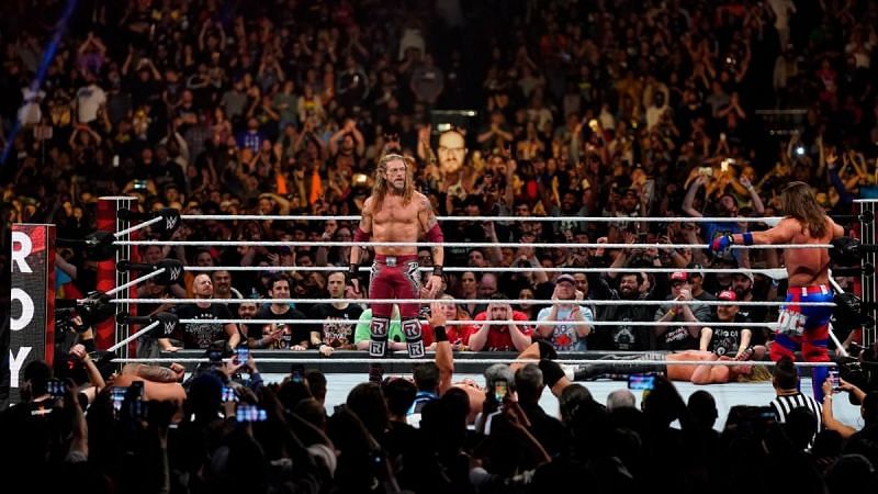 Edge making his return in the Men&#039;s Royal Rumble match in 2020