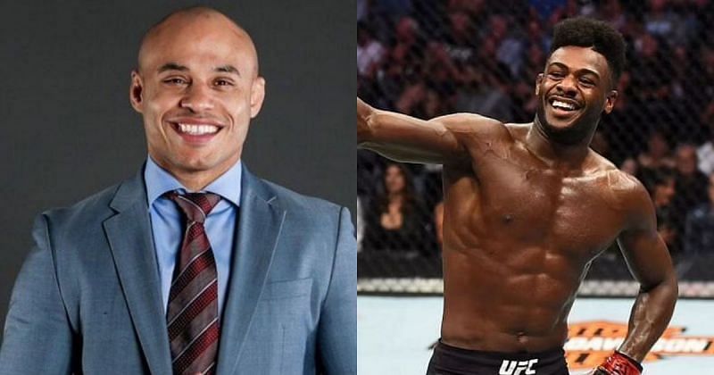 Ali Abdelaziz (L) and Aljamain Sterling (R)