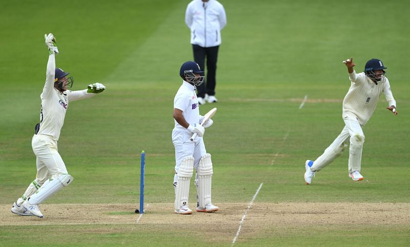 Rahane (C) finds himself in a woeful rut