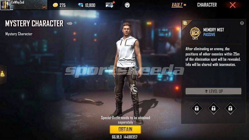 Free Fire का नया Mystery कैरेक्टर (Image via FreeFire)