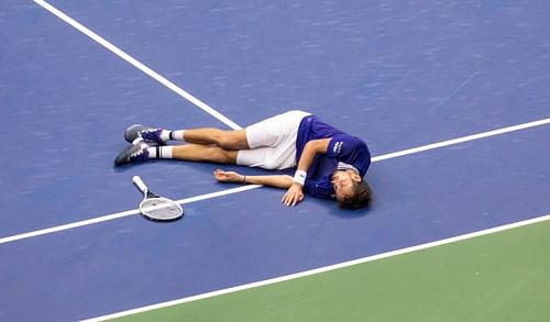 Daniil Medvedev celebrates US Open victory with iconic FIFA celebration (Image via Tennis 365)