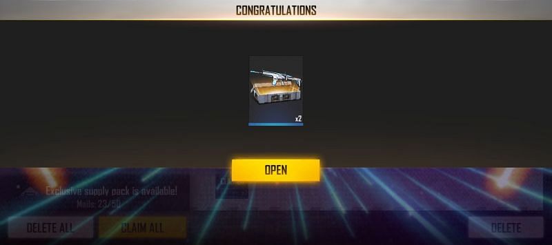 Users may collect the crate from the in-game mail (Image via Free Fire)