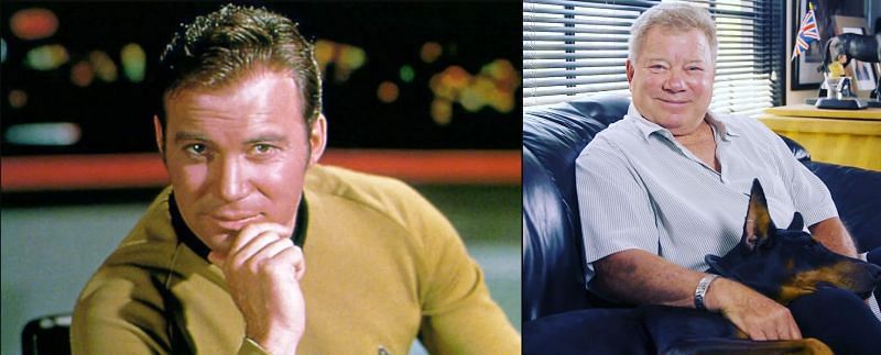 William Shatner as Captain James Kirk (Image via Paramount, and WilliamShatner/Instagram)