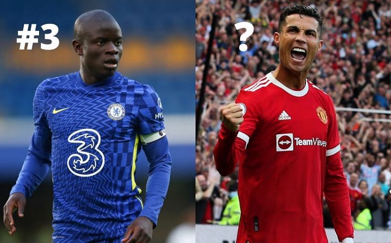 Chelsea&#039;s N&#039;Golo Kante and Manchester United&#039;s Cristiano Ronaldo