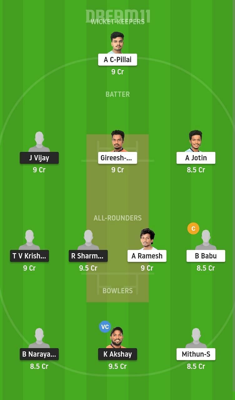 KDC vs ALC Dream11 Fantasy Suggestion #1 - KCA Club Championship