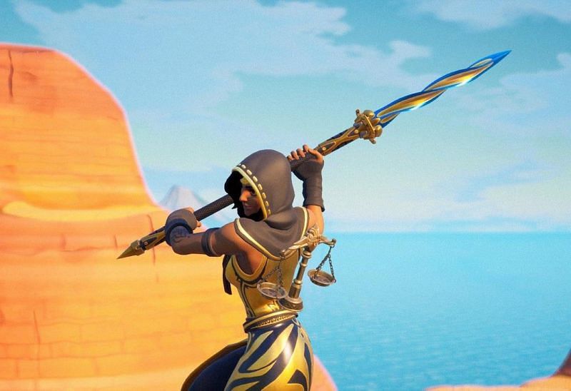 Leaks suggest an Egyptian themed weapon is coming to Fortnite in Season 8 (Image via Reddit/ceriole)