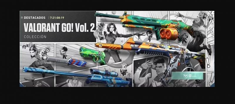 Valorant Go Vol. 2 Weapon Skin set (Image by ValorLeaks, Riot Games)