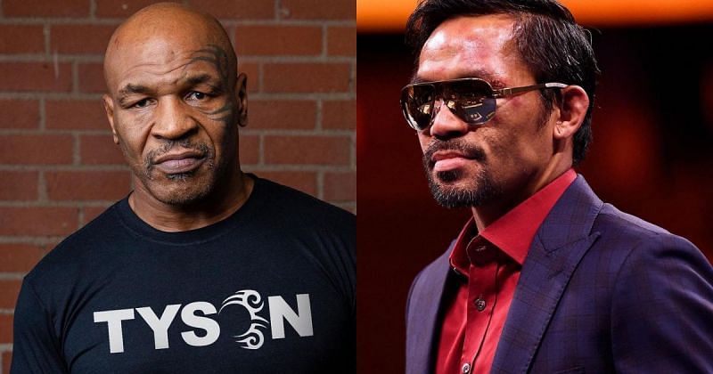 Mike Tyson (L) and Manny Pacquiao (L) via Instagram @miketyson and @mannypacquiao