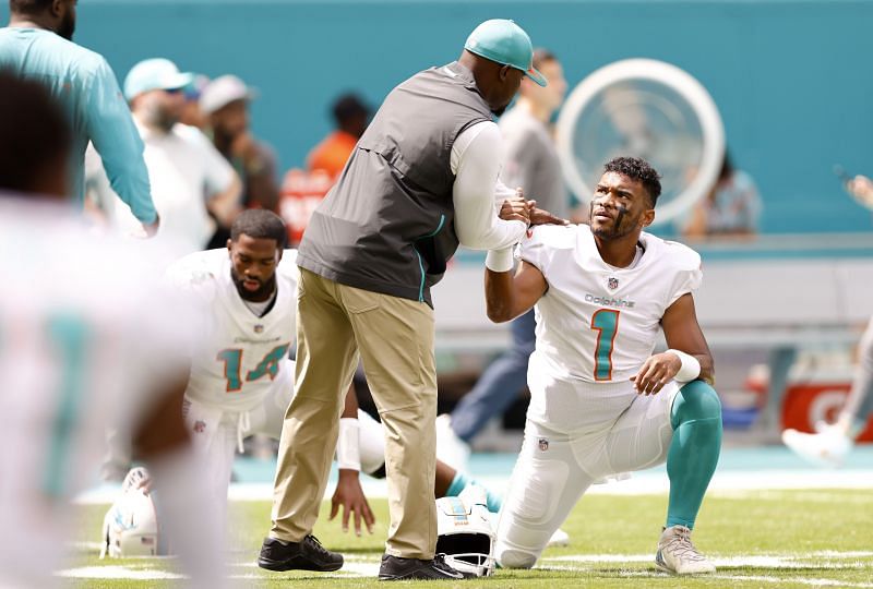 Tagovailoa is once again injured, which has the Dolphins concerned