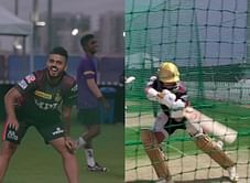 IPL 2021: [Watch] Nitish Rana playfully sledges his KKR teammate Kuldeep Yadav during a practice session