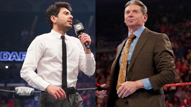 AEW Chairman Tony Khan and WWE Chairman Vince McMahon