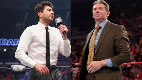 AEW Chairman Tony Khan and WWE Chairman Vince McMahon