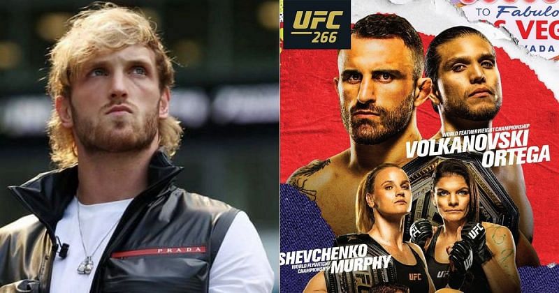 Logan Paul reveals his bets for UFC 266 [Image credits: @ufc on instagram]