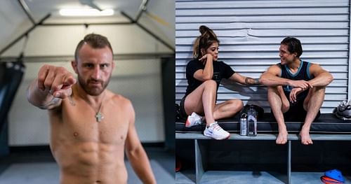 Alexander Volkanovski (left), Tracy Cortez & Brian Ortega (right) [Images Courtesy: @alexvolkanovski @briantcity on Instagram]