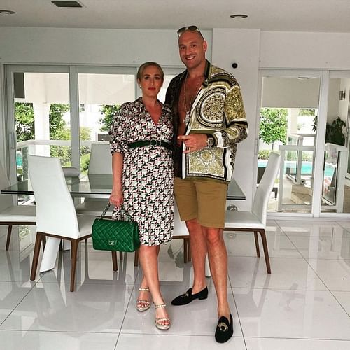 Tyson Fury and his wife Paris Fury [Image credits: @parisfury1 on Instagram]