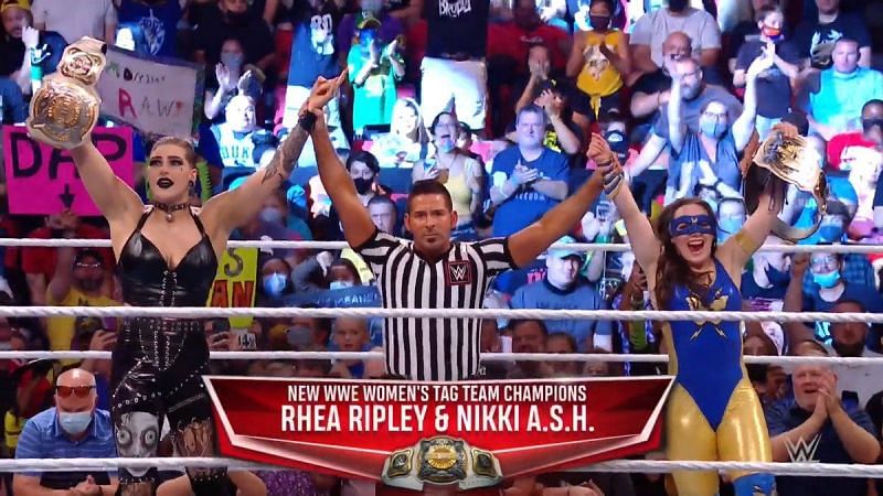 Rhea Ripley and Nikki A.S.H. won the Women&#039;s Tag Team Championships on RAW