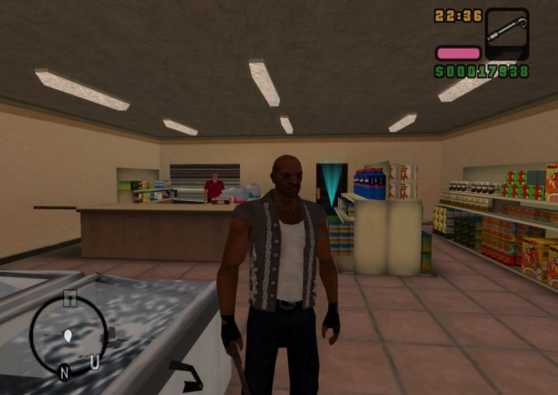GTA Vice City Stories&#039; convenience stores utilize some new features (Image via Rockstar Games)