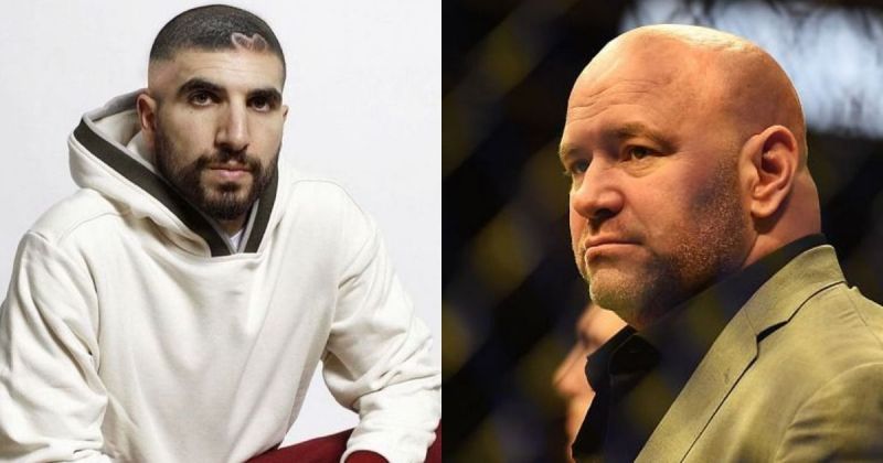 Ariel Hewani (left) Dana White (right) [Images Courtesy: @arielhelwani on Instagram, Getty Images]