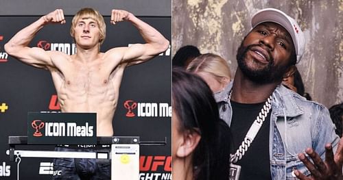 Paddy Pimblett (left) and Floyd Mayweather (right) [Image credits: @floydmayweather on Instagram]