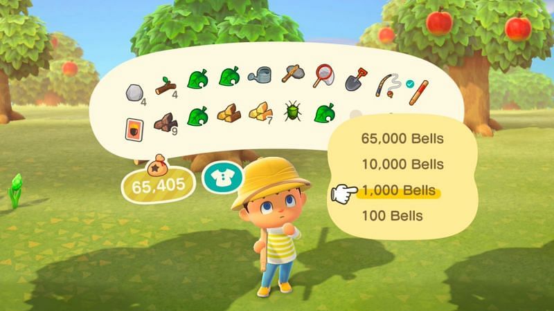 Bells can be planted and grown (Image via Nintendo)