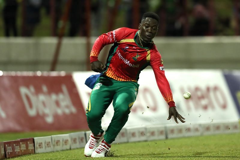 Sherfane Rutherford in action during the CPL