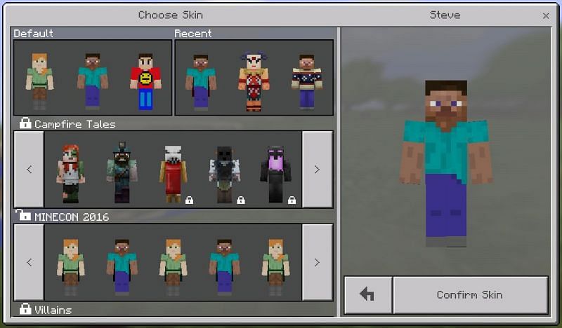 Minecraft: Bedrock Edition implemented a skin creator and customizer that wasn