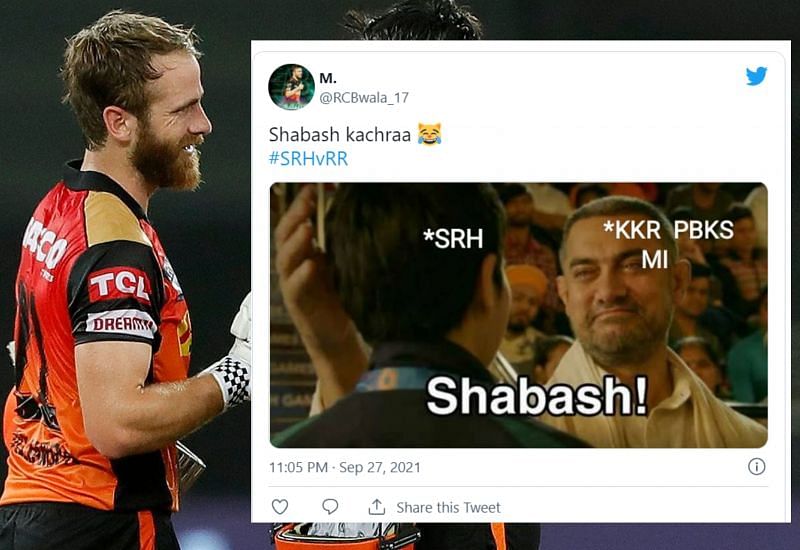 Twitterati reacts as SRH registers their first win in the second half of IPL 2021. (Image source: IPLT20.com)