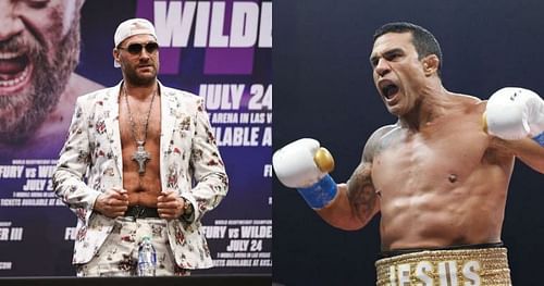 Tyson Fury (left) & Vitor Belfort (right)