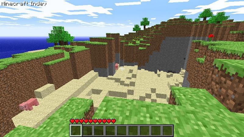 Minecraft Indev, which is one of the oldest versions of Minecraft out there, is playable on Java Edition. (Image via Minecraft)