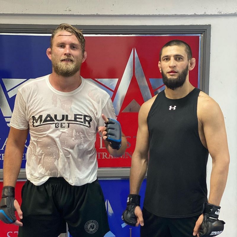 Alexander Gustafsson (left) and Khamzat Chimaev (right) [Image credits: @alexthemauler on Instagram]