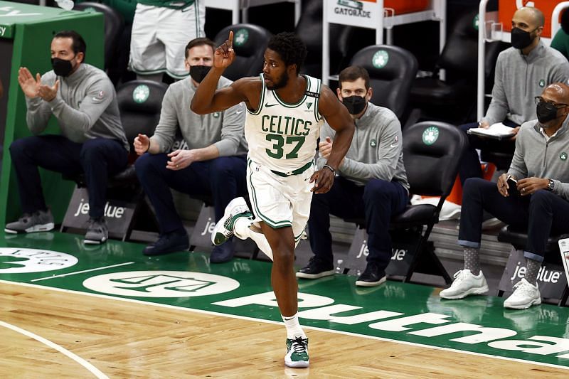 Semi Ojeleye in action for the Boston Celtics