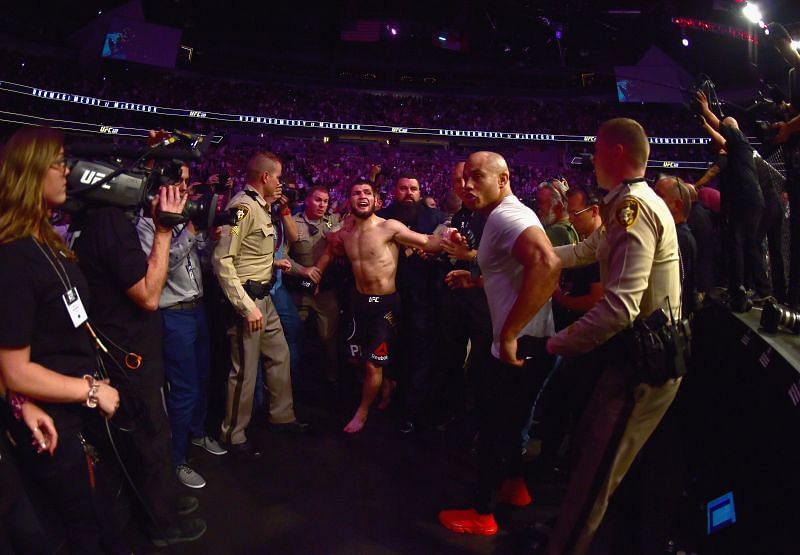 The brawl that erupted after Khabib Nurmagomedov&#039;s win over Conor McGregor stunned the MMA world