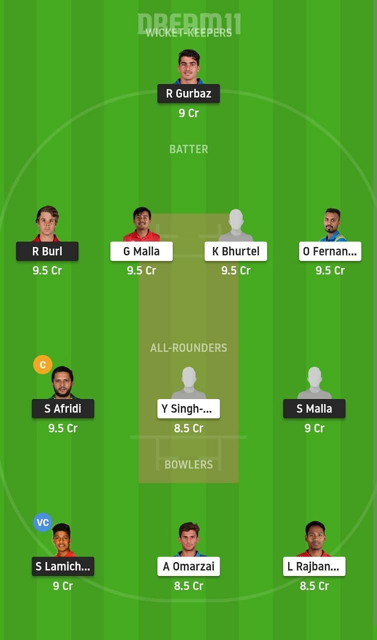 KK vs LP Dream11 Fantasy Suggestion #1