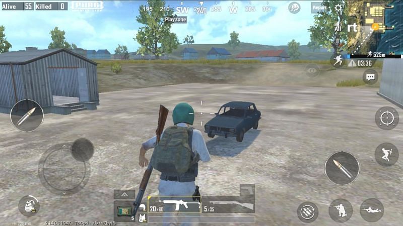 Range in PUBG Mobile Lite (Image via PUBG Mobile Lite)