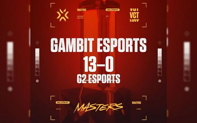 Valorant Champions Tour Masters Berlin Semifinal: Gambit Esports defeats G2 by 13-0