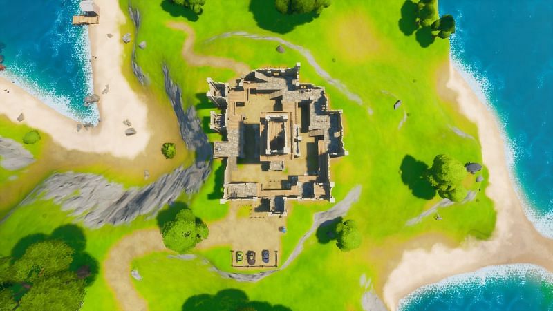 Visit Fort Crumpet in Season of Fortnite to collect bottles of Knightly Crimson (Image via Fortnite Wiki)