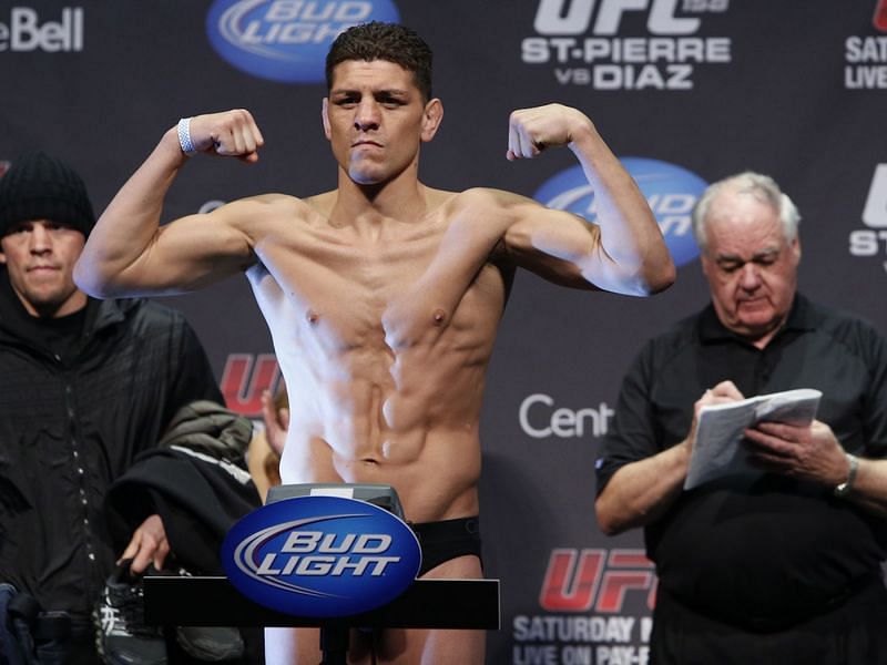 Nick Diaz at UFC weigh-ins