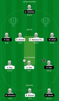 Dream11 Team for Dihing Patkai Riders vs Brahmaputra Boys - Assam T20 2021.