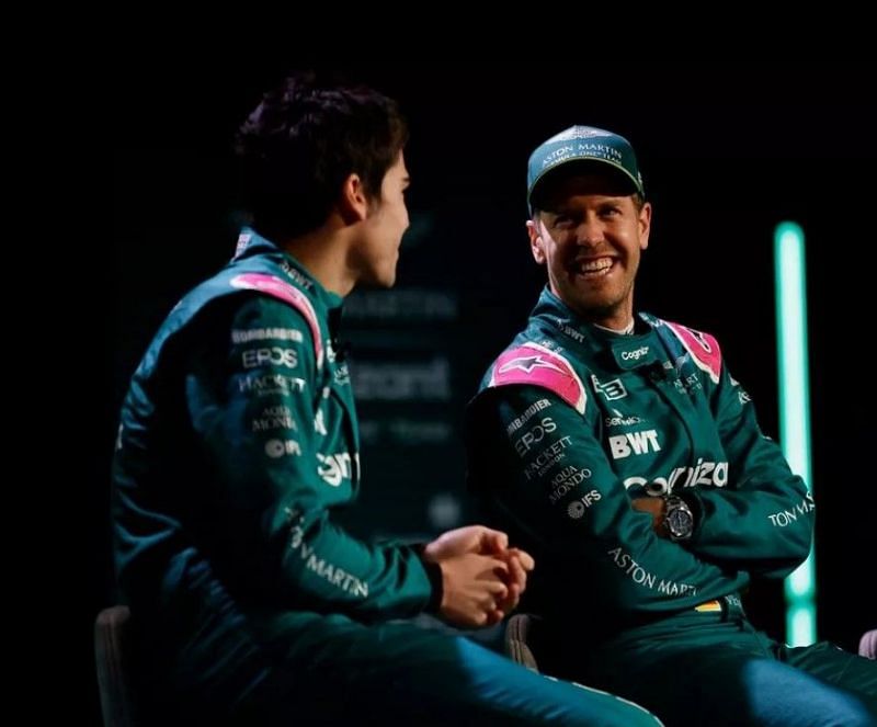 Lance Stroll and Sebastian Vettel Source: Motorsport Images