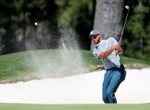 Steph Curry hits out of the bunker