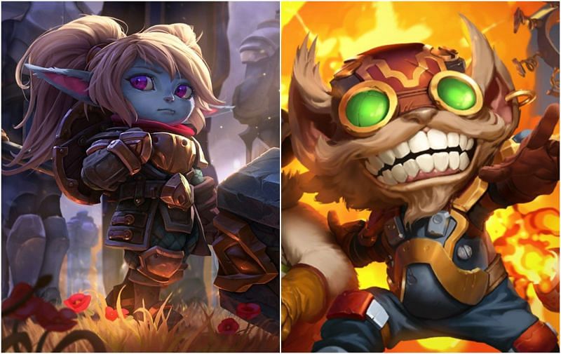 Ziggs and Poppy offer great tactical flexibility in Legends of Runeterra (Image via Riot Games)
